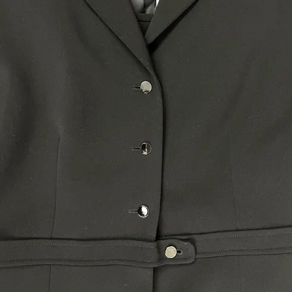 TAHARI ARTHUR S. LEVINE Long Skirt Business Suit Women’s 14 Black Vintage - Picture 6 of 16
